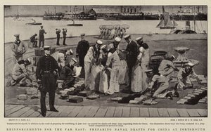 Reinforcements for the Far East, Preparing Naval Drafts for China at Portsmouth